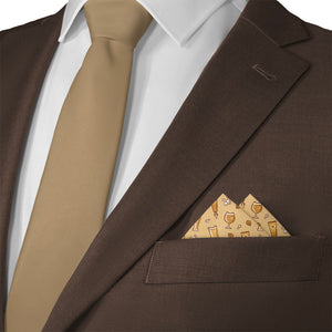 Beer Pocket Square - Matching Necktie - Knotty Tie Co.