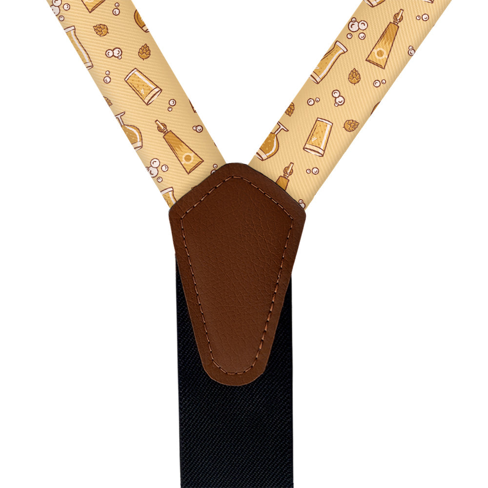Beer Suspenders - Vegan Leather Y-Back - Knotty Tie Co.