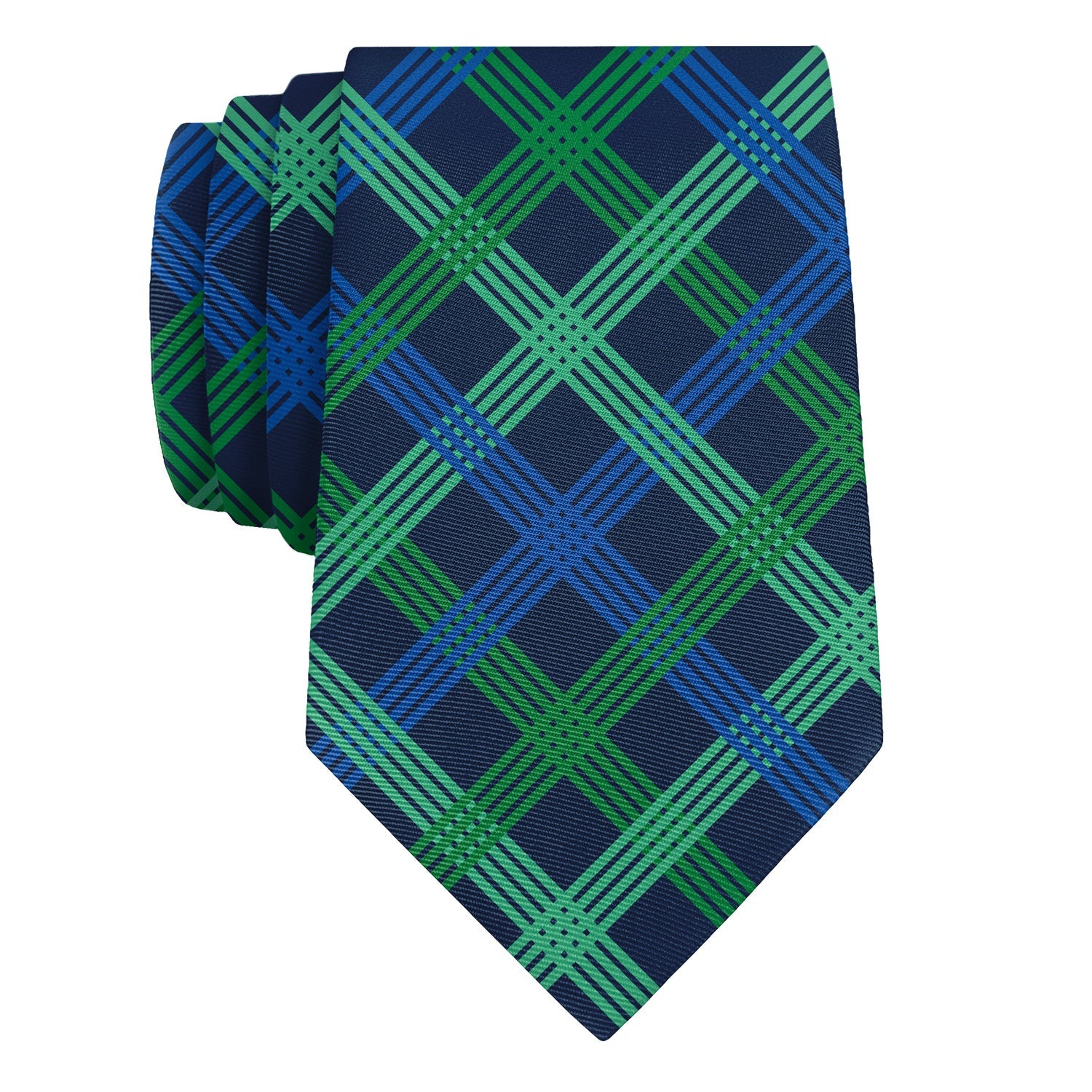 Belmont Plaid Necktie - Rolled - Knotty Tie Co.