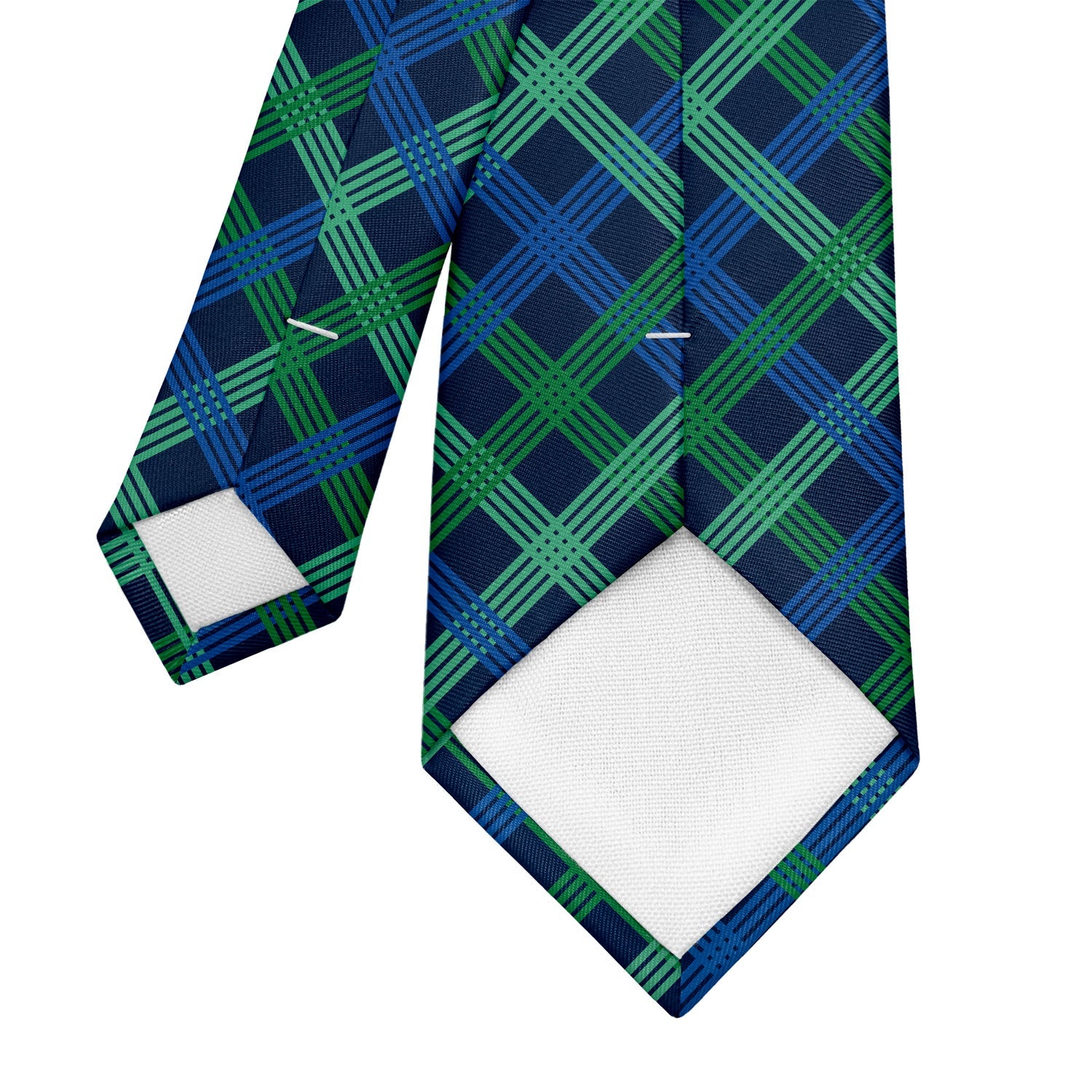 Belmont Plaid Necktie - Tipping - Knotty Tie Co.