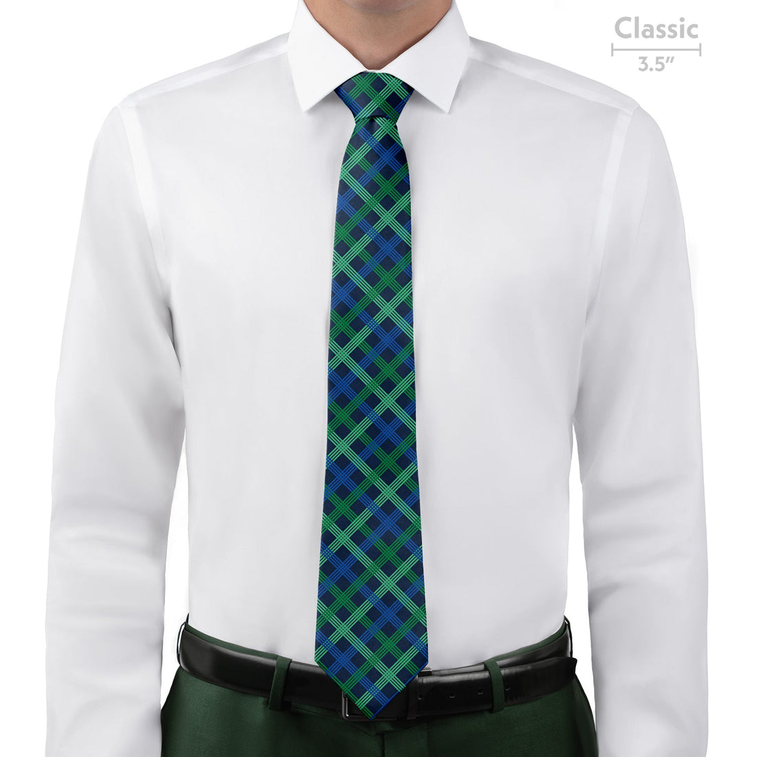 Belmont Plaid Necktie - Classic - Knotty Tie Co.