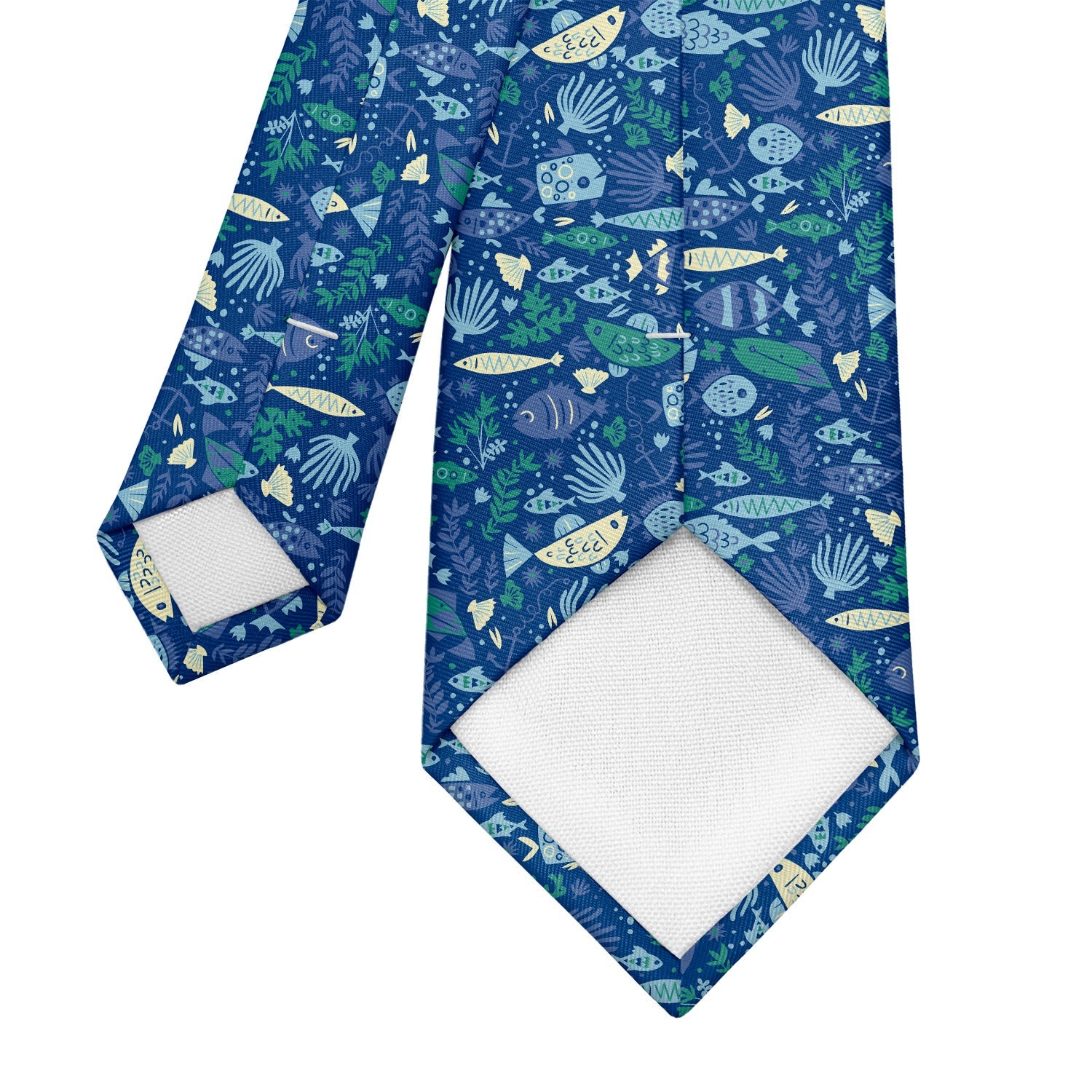 Below the Sea Necktie - Tipping - Knotty Tie Co.