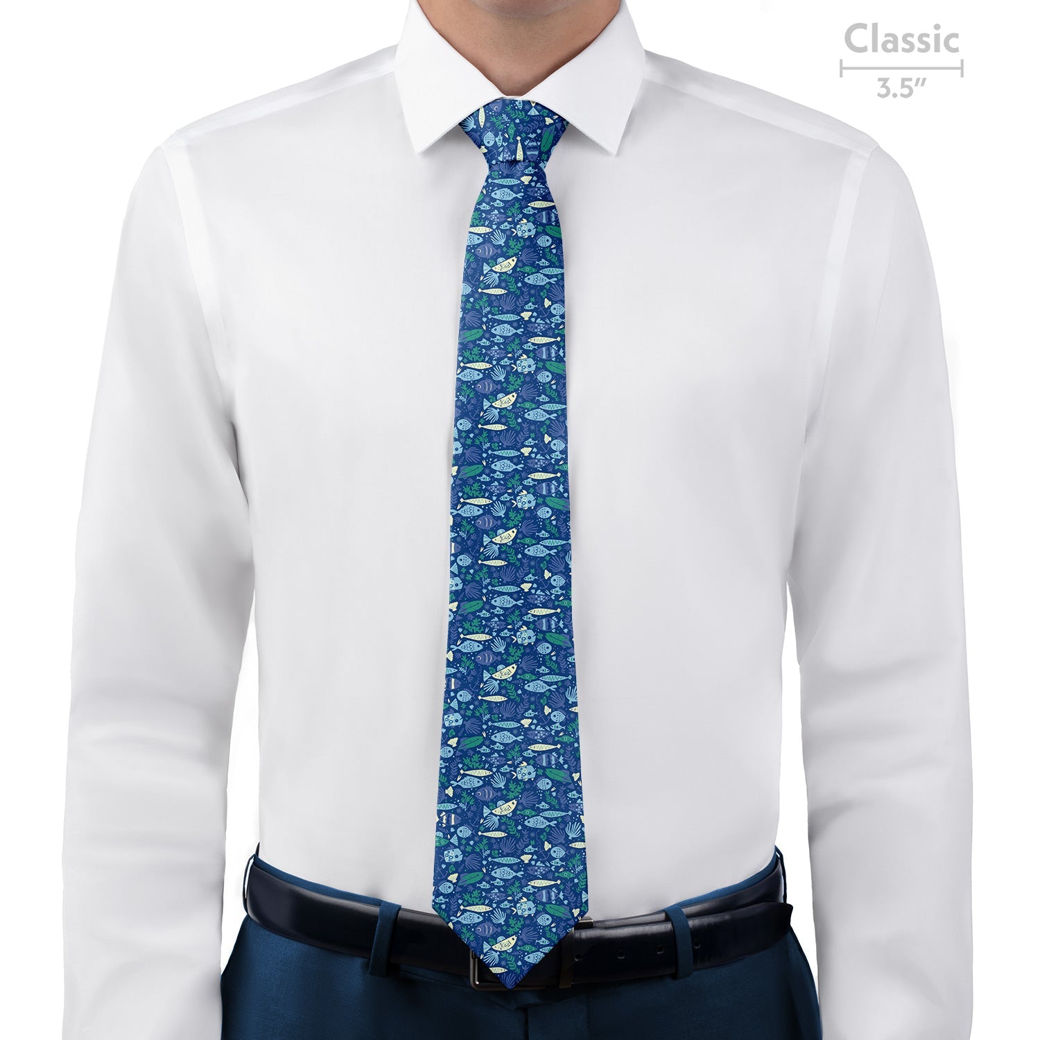 Below the Sea Necktie - Classic - Knotty Tie Co.
