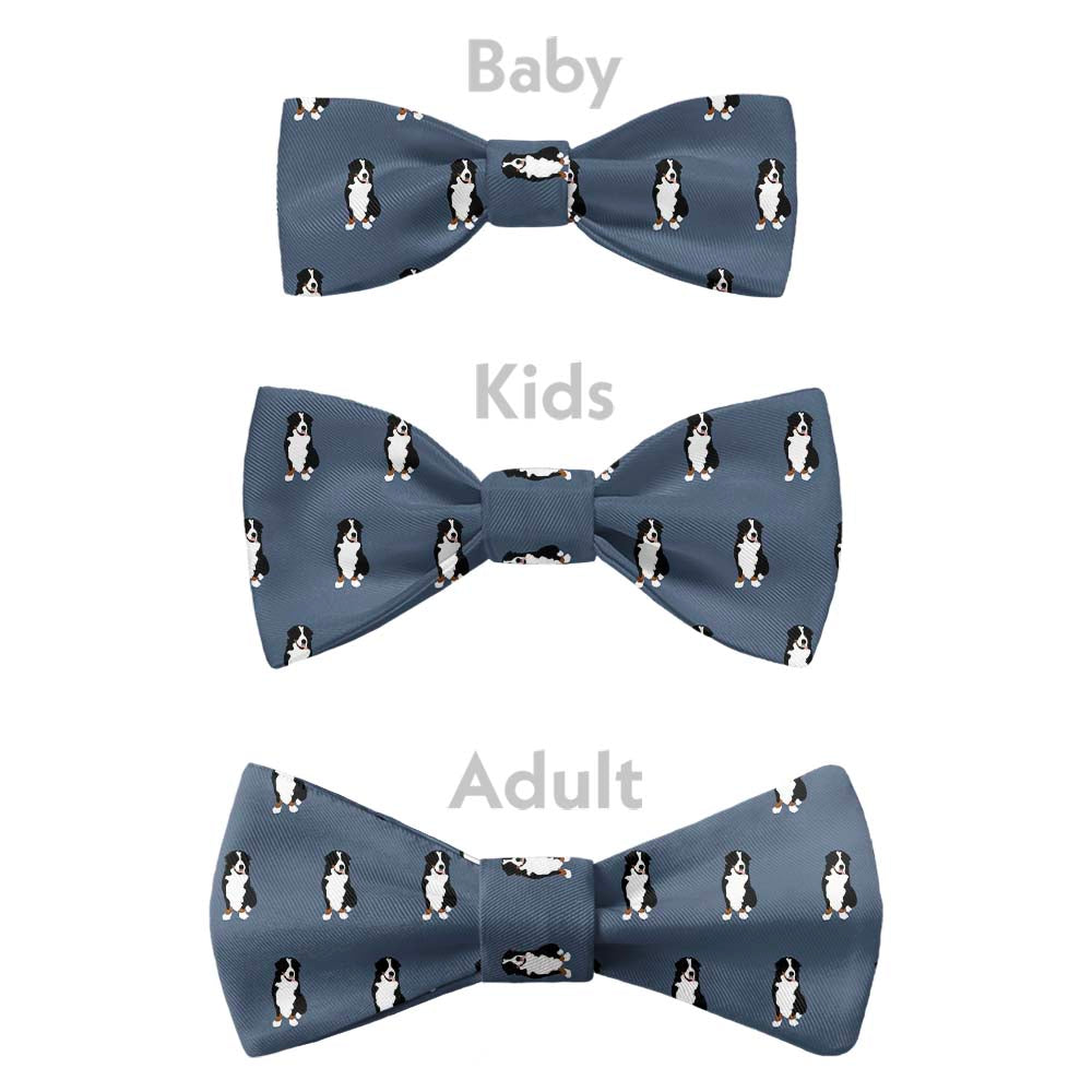 Bernese Mountain Dog Bow Tie - Bow Sizes - Knotty Tie Co.