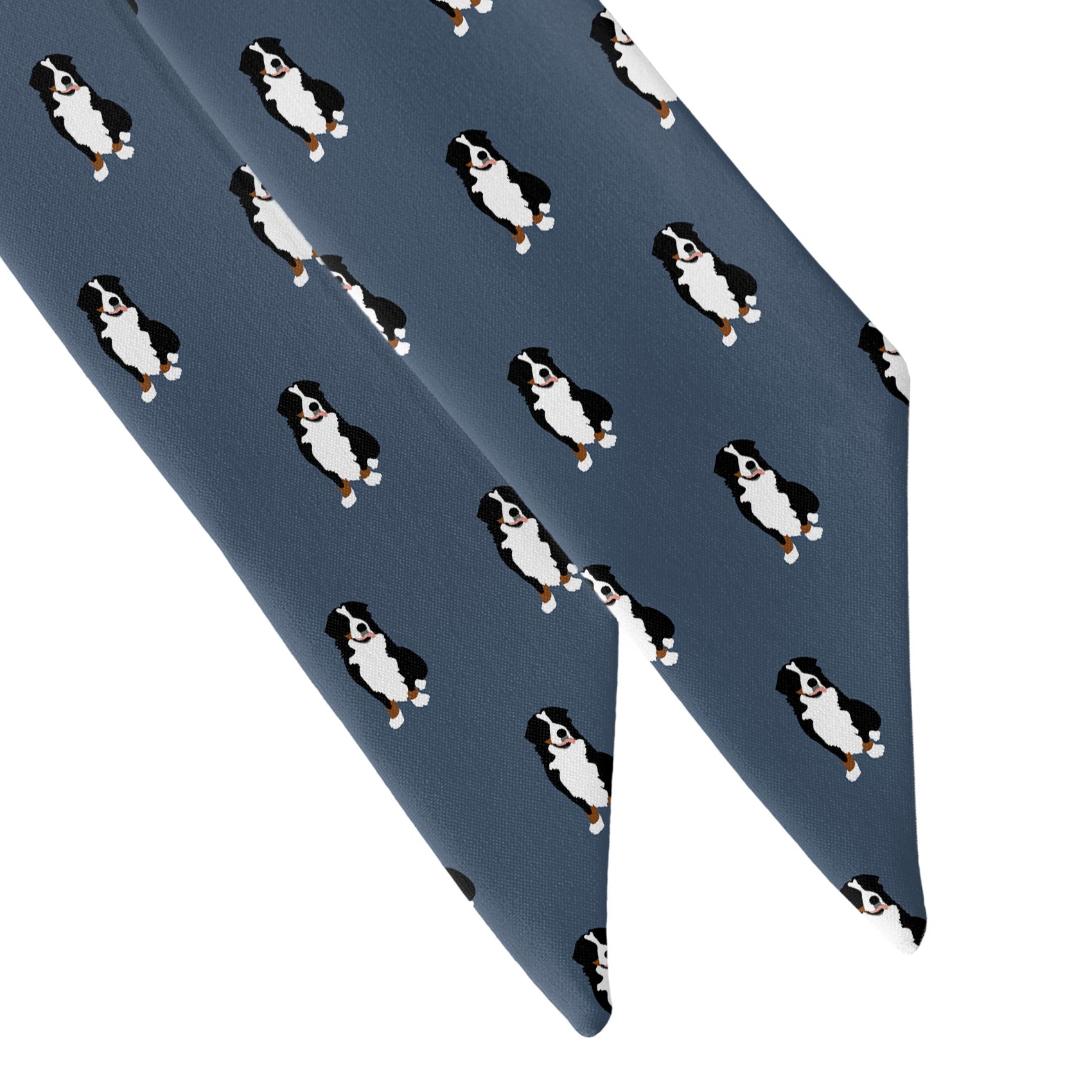 Bernese Mountain Dog Hair Scarf - Scarf Tapered Ends - Knotty Tie Co.