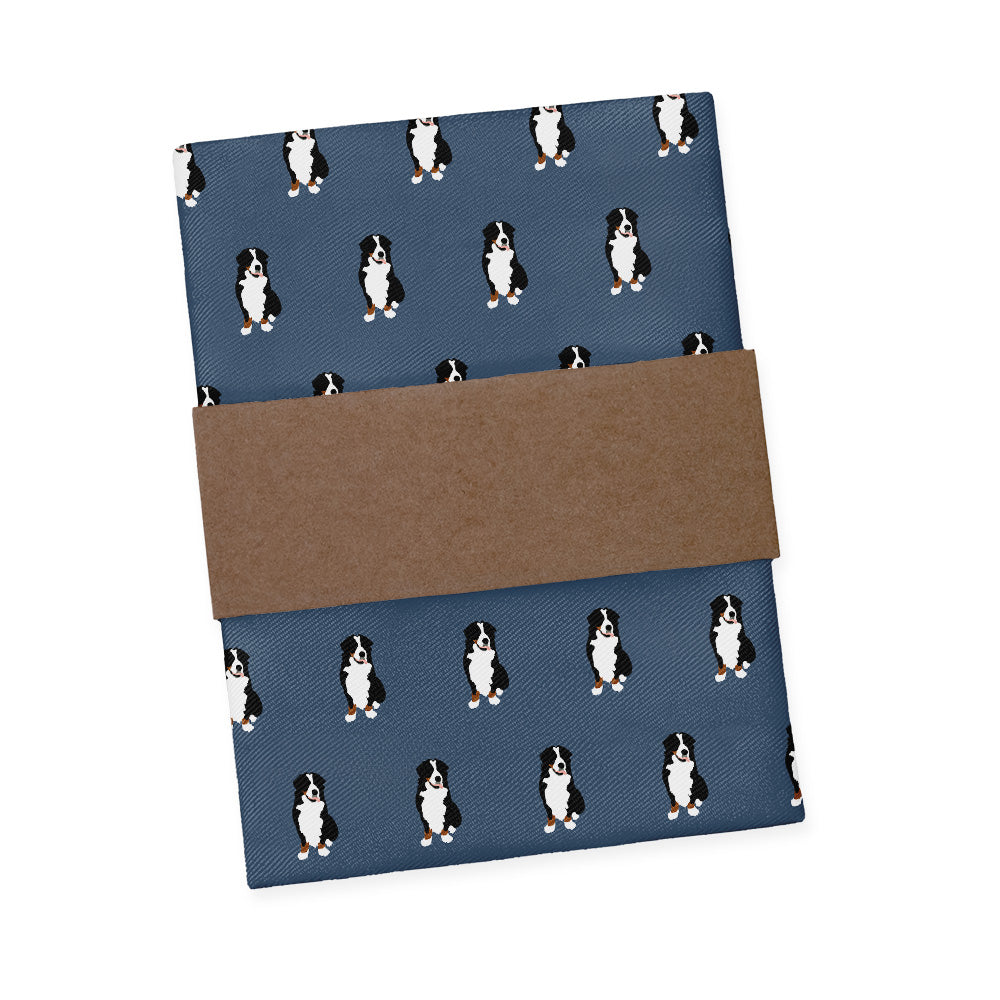 Bernese Mountain Dog Pocket Square - Packaging - Knotty Tie Co.