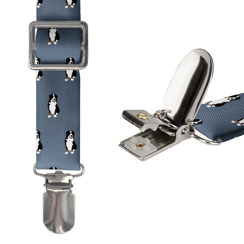 Bernese Mountain Dog Suspenders - Hardware and Strap - Knotty Tie Co.