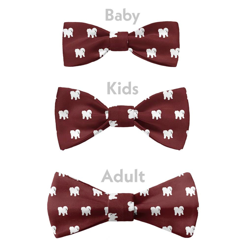 Bichon Frise Bow Tie - Bow Sizes - Knotty Tie Co.