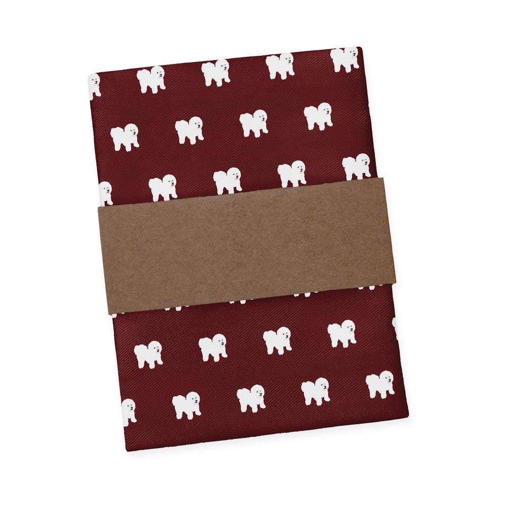 Bichon Frise Pocket Square - Packaging - Knotty Tie Co.