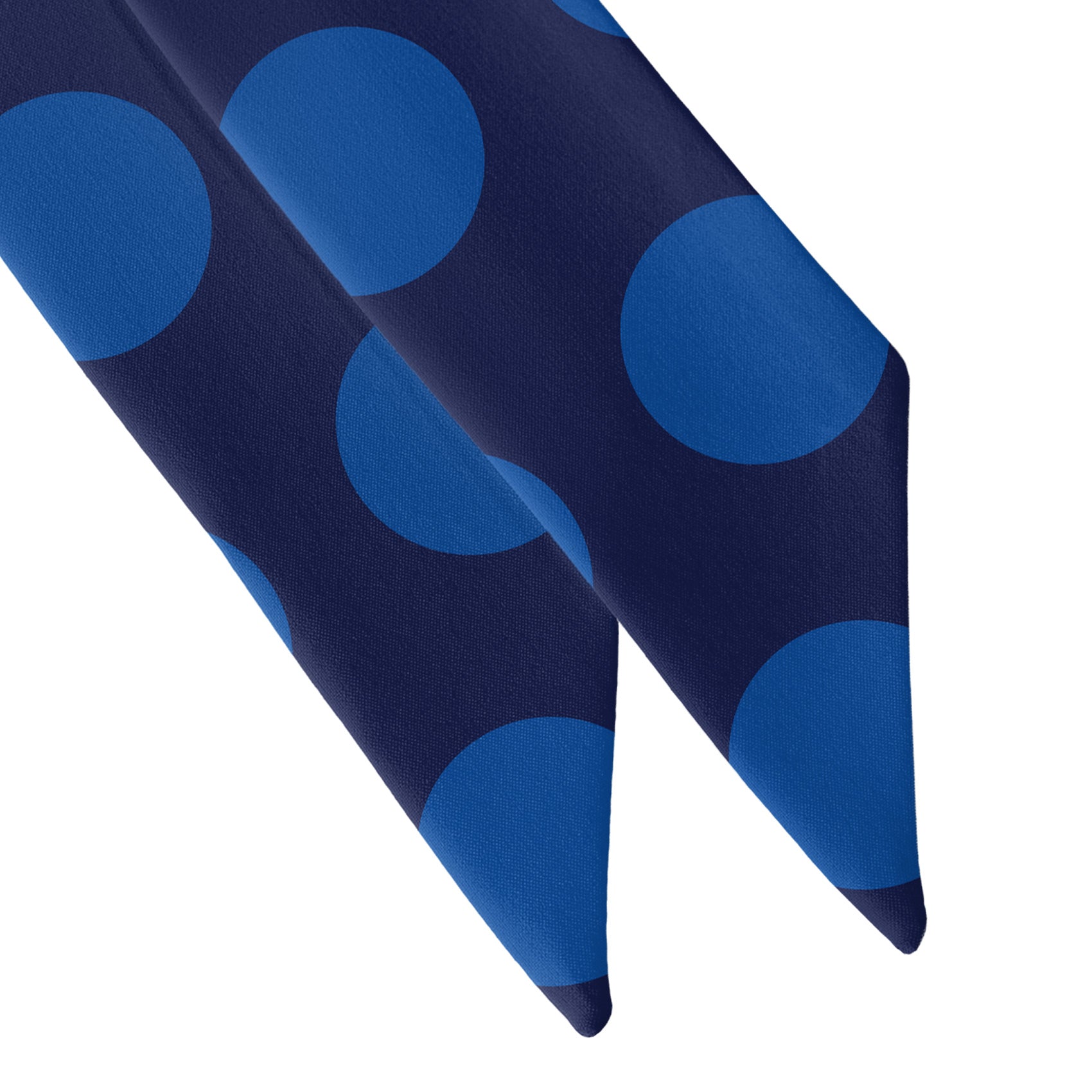 Big Polka Dots Hair Scarf - Scarf Tapered Ends - Knotty Tie Co.