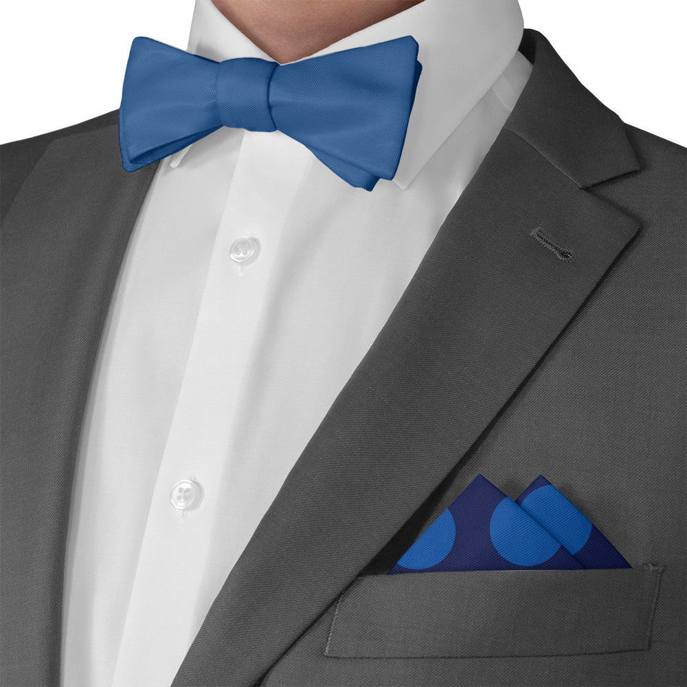 Big Polka Dots Pocket Square - Matching Bow Tie - Knotty Tie Co.