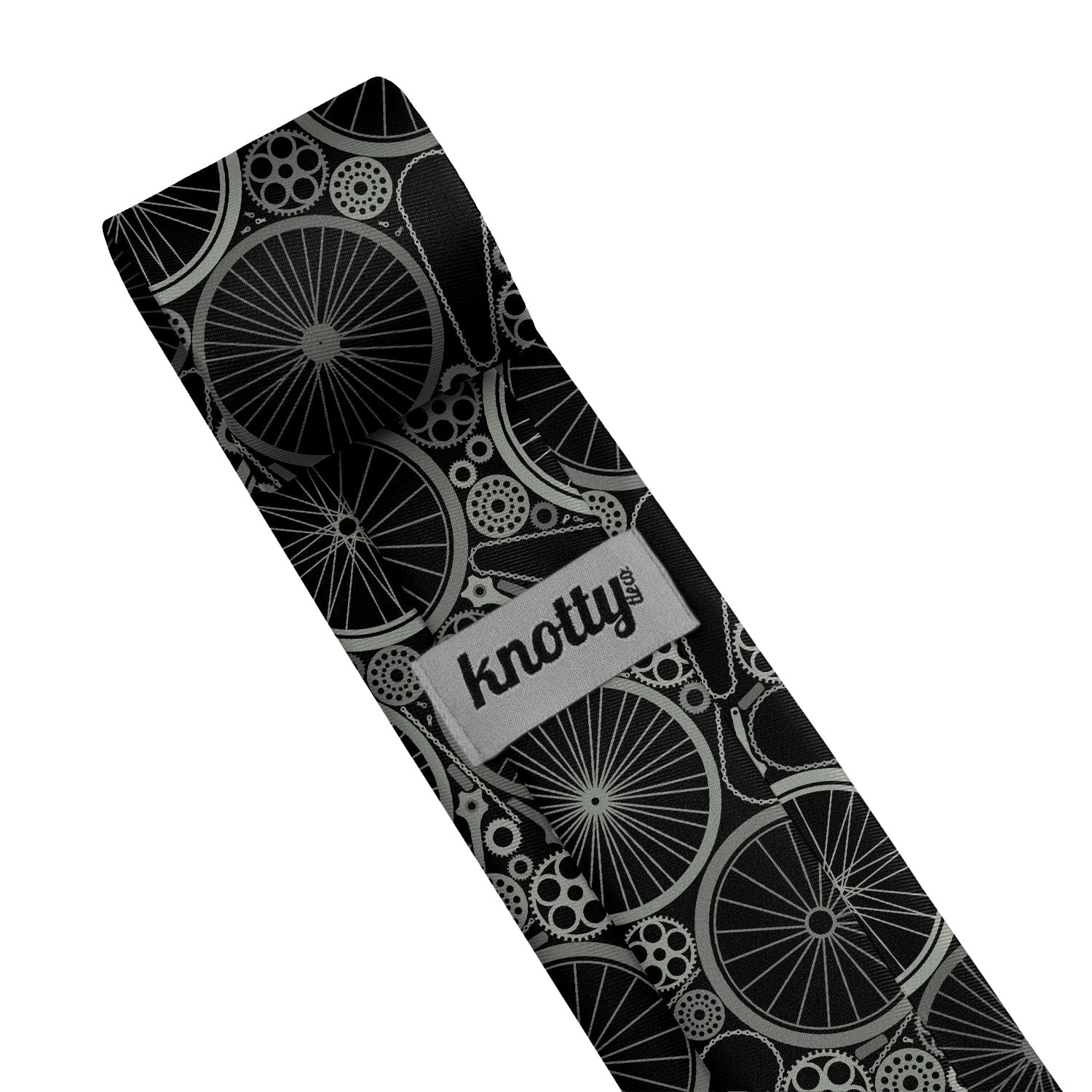 Bike Parts Necktie - Tag - Knotty Tie Co.