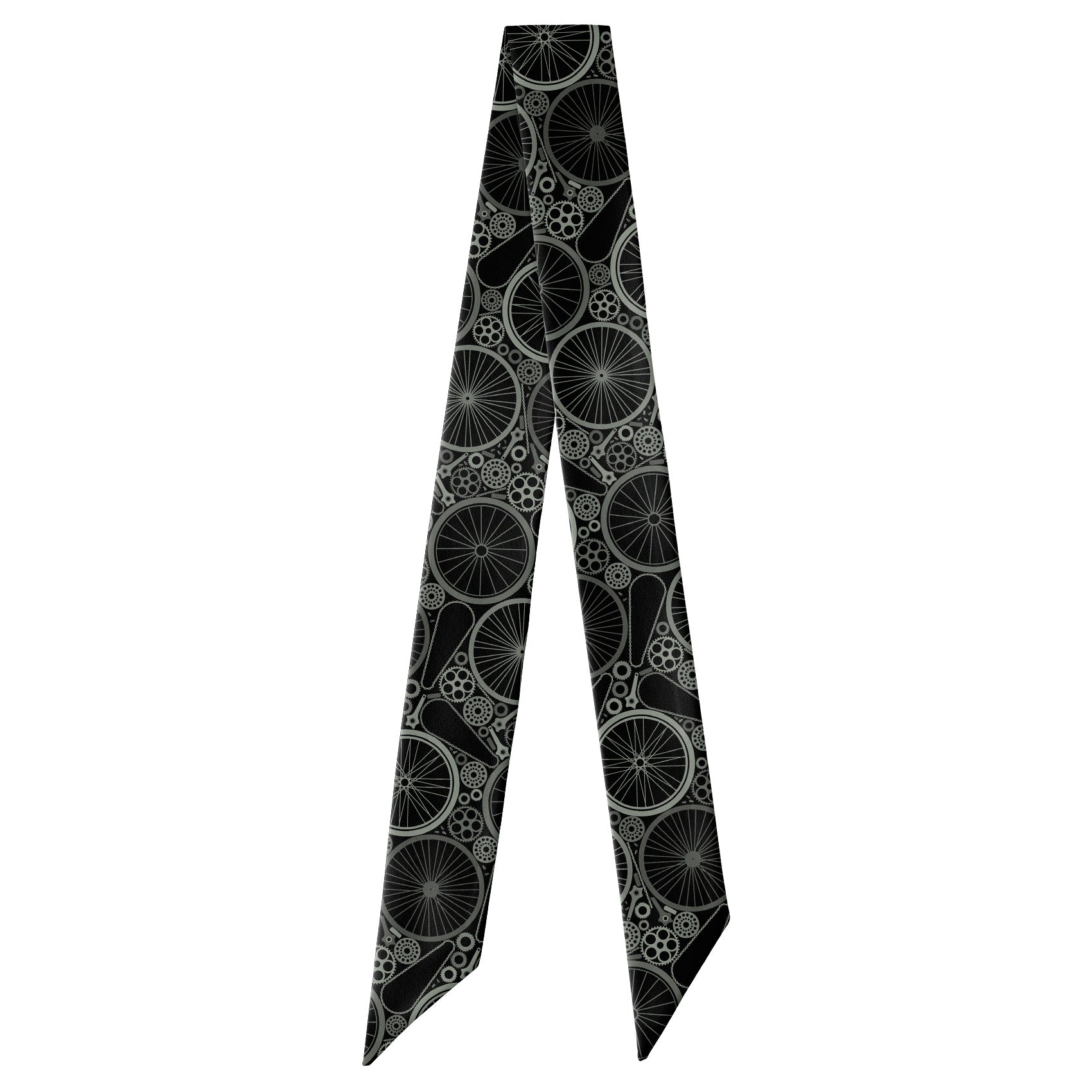 Bike Parts Hair Scarf - Full View of Hair Scarf - Knotty Tie Co.