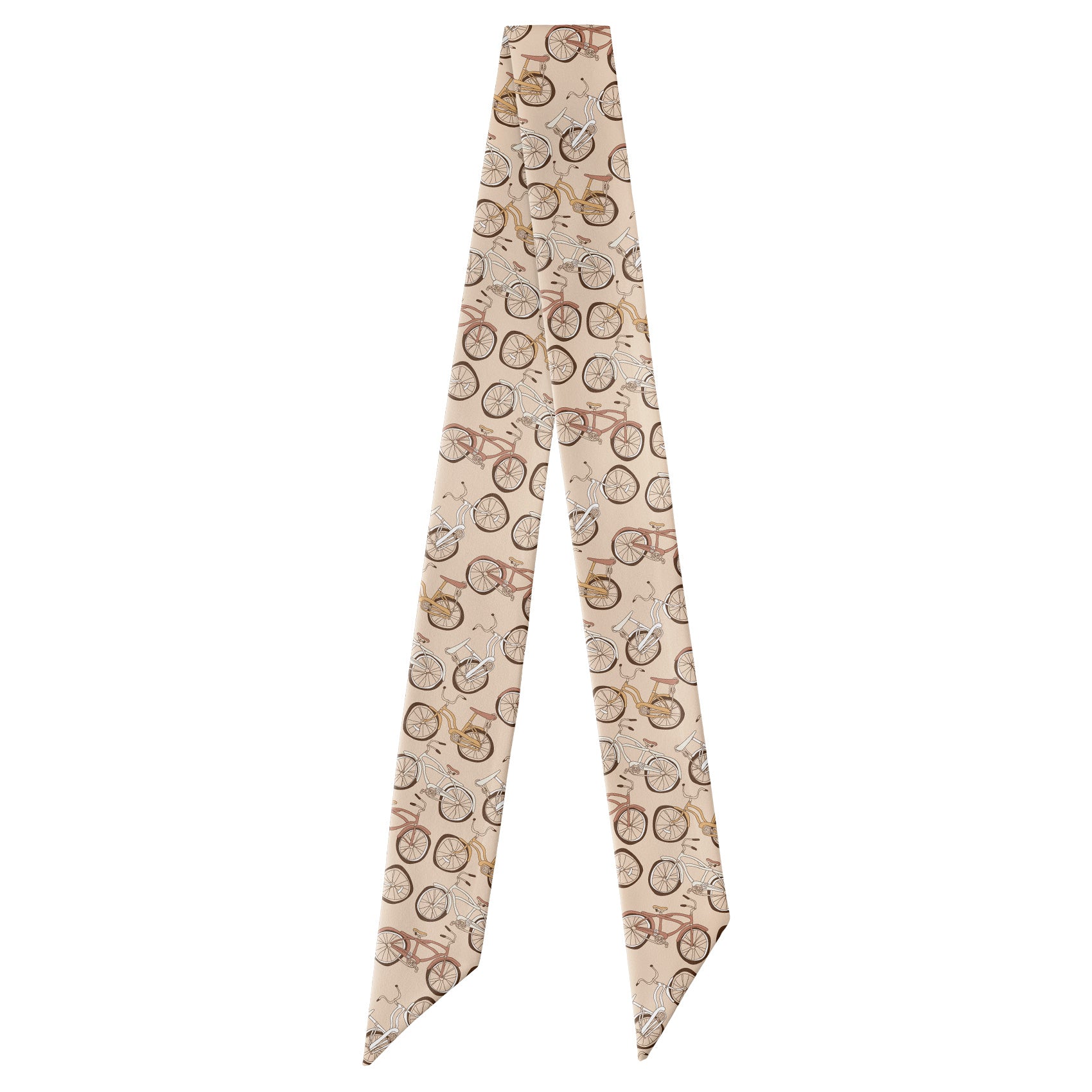 Bike Ride Hair Scarf - Full View of Hair Scarf - Knotty Tie Co.