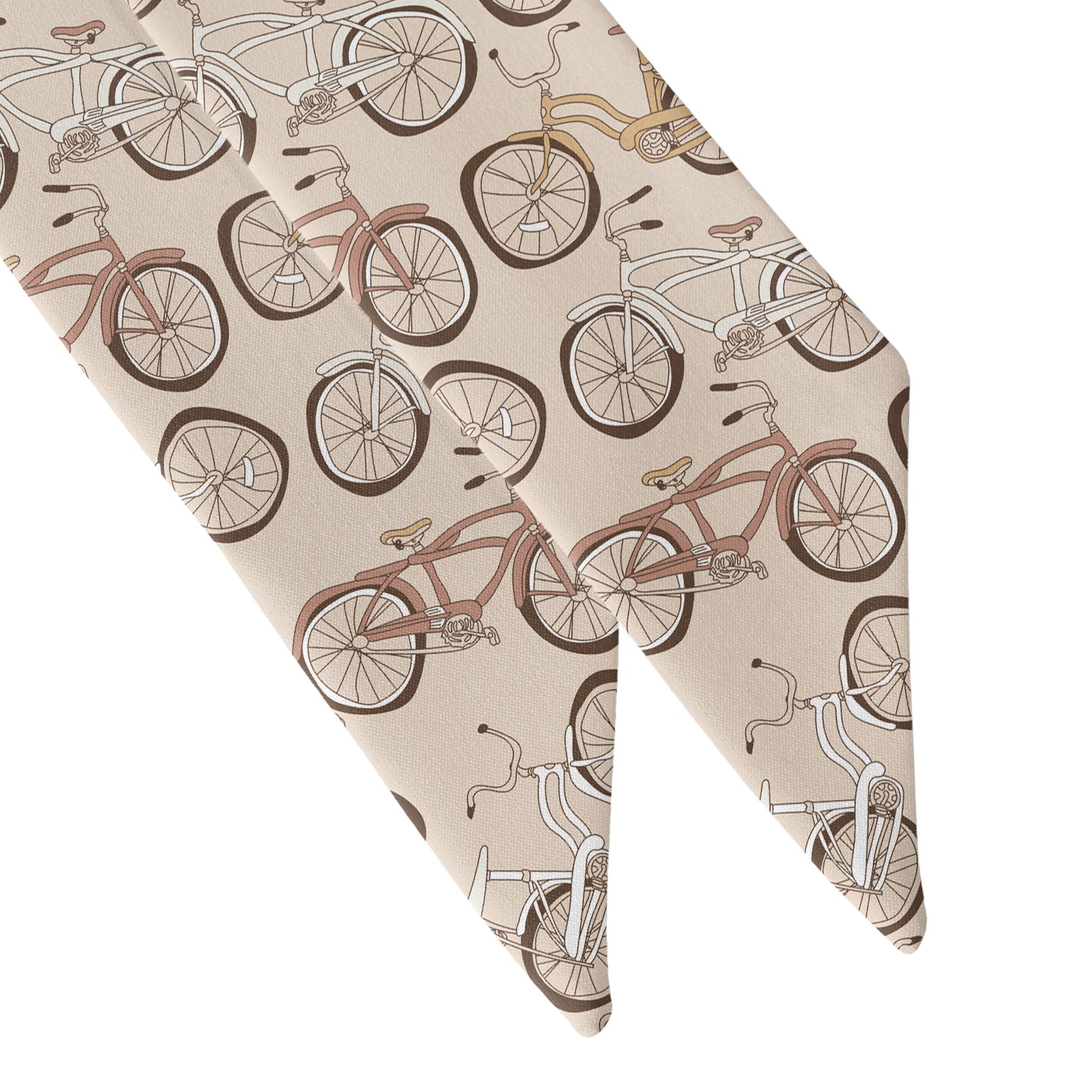Bike Ride Hair Scarf - Scarf Tapered Ends - Knotty Tie Co.