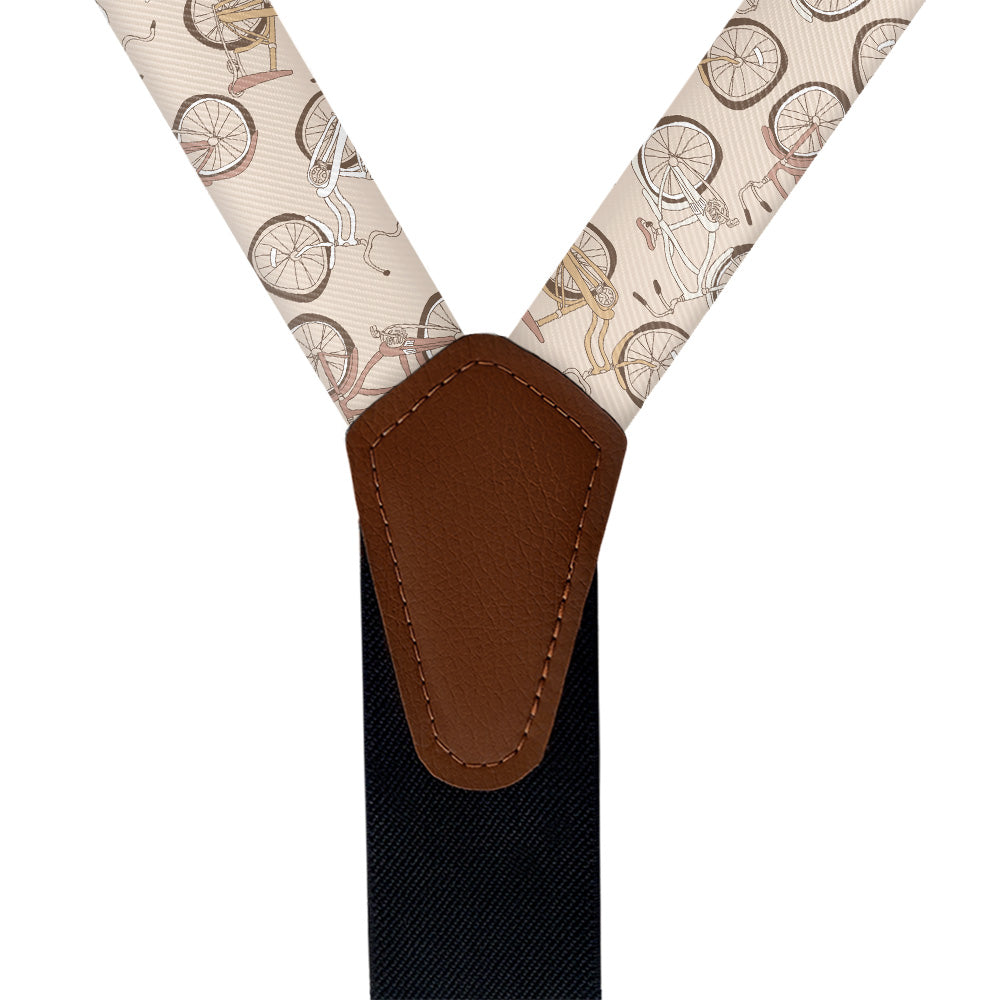 Bike Ride Suspenders - On Model Front View - Knotty Tie Co.