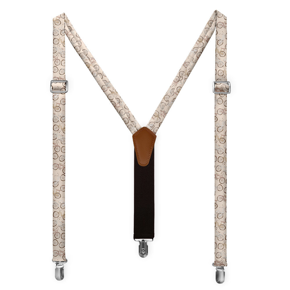 Bike Ride Suspenders - Hardware and Strap - Knotty Tie Co.