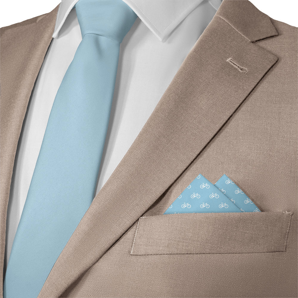 Bikes Pocket Square - Matching Necktie- Knotty Tie Co.