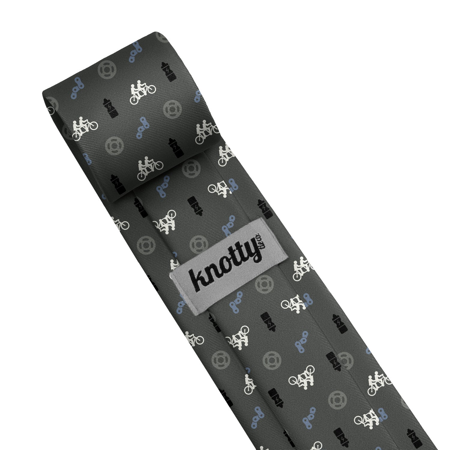 Biking With Friends Necktie - Tag - Knotty Tie Co.