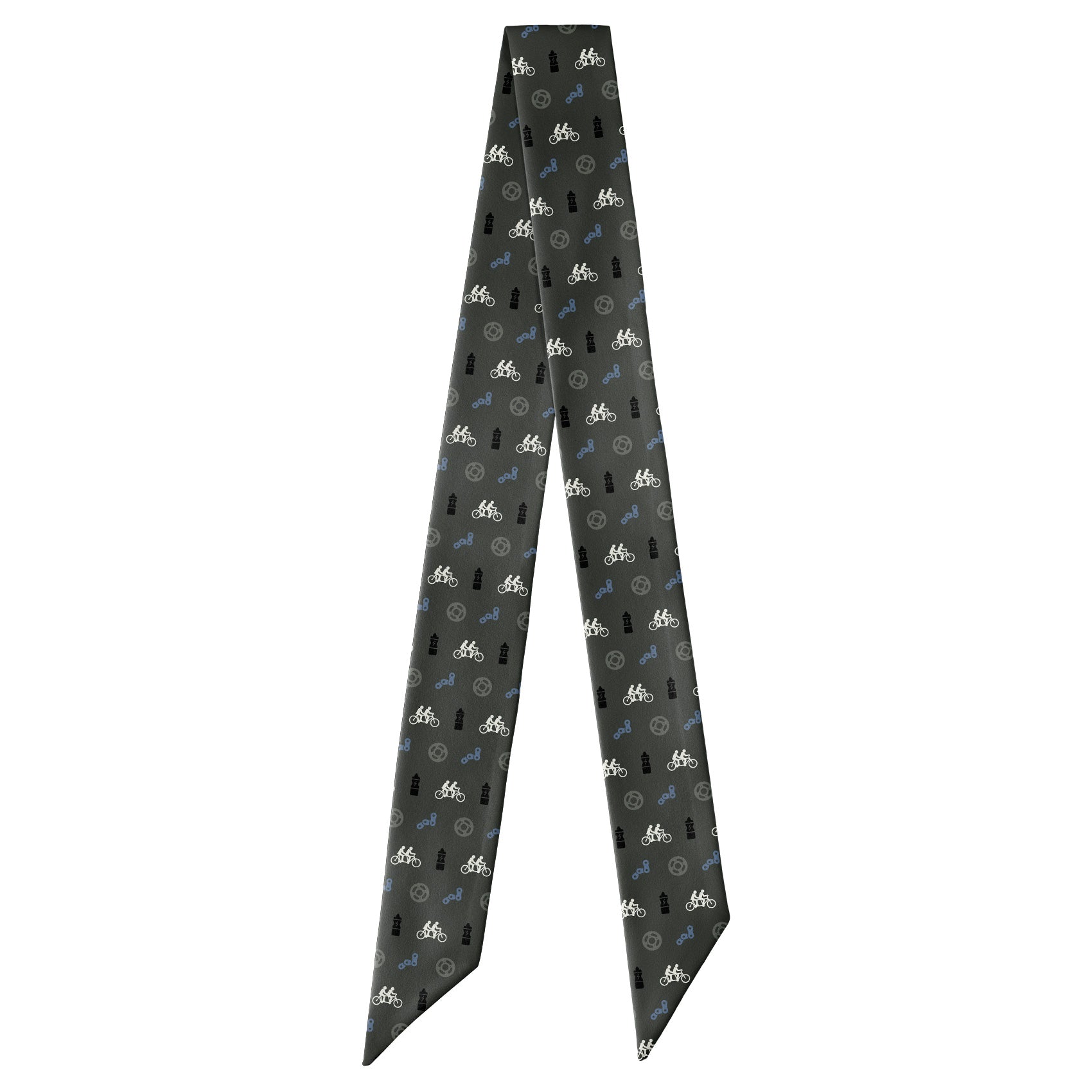 Biking With Friends Hair Scarf - Full View of Hair Scarf - Knotty Tie Co.