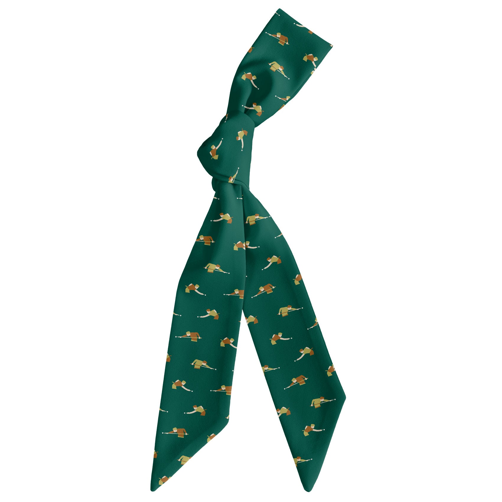 Billiards Hair Scarf - Scarf Tied Into Knot - Knotty Tie Co.