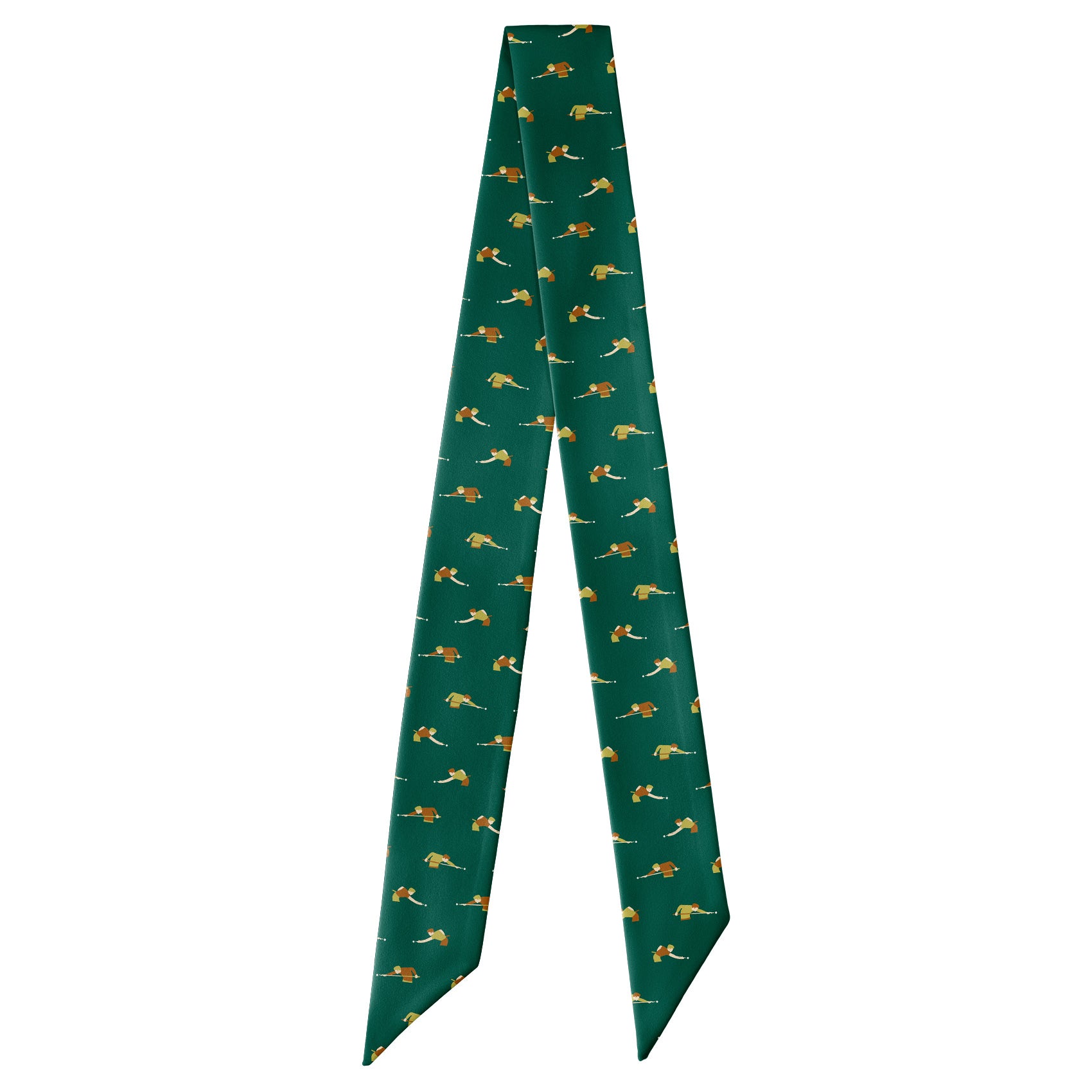 Billiards Hair Scarf - Full View of Hair Scarf - Knotty Tie Co.