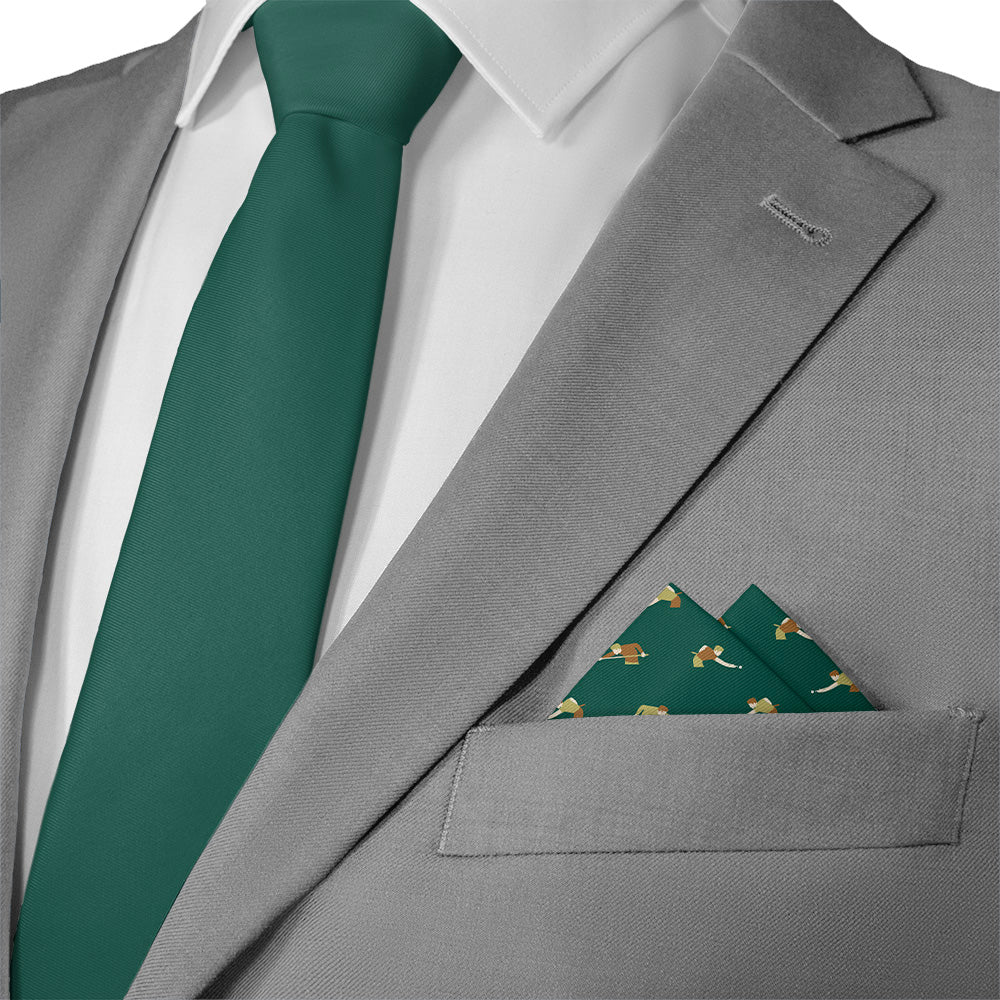 Billiards Pocket Square - Matching Necktie - Knotty Tie Co.