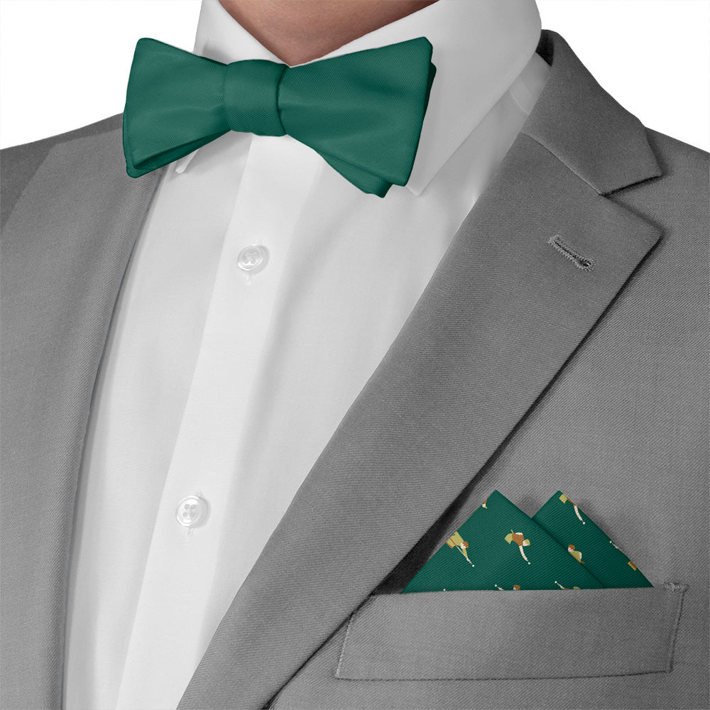 Billiards Pocket Square - Matching Bow Tie - Knotty Tie Co.