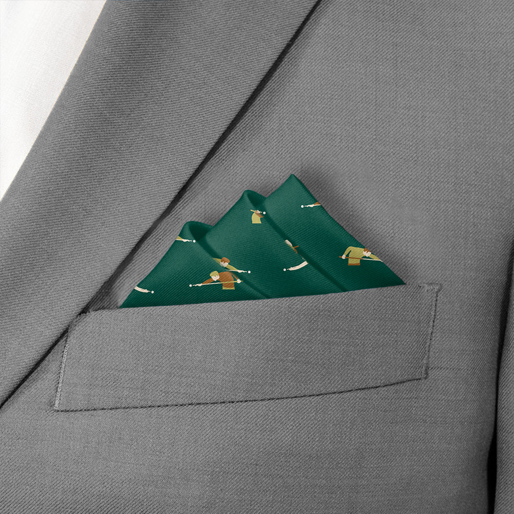 Billiards Pocket Square - Stairs Fold - Knotty Tie Co.