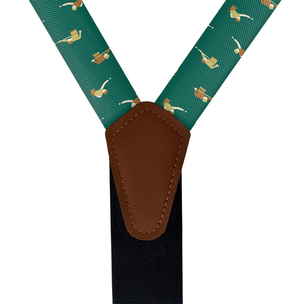 Billiards Suspenders - Vegan Leather Y-Back - Knotty Tie Co.