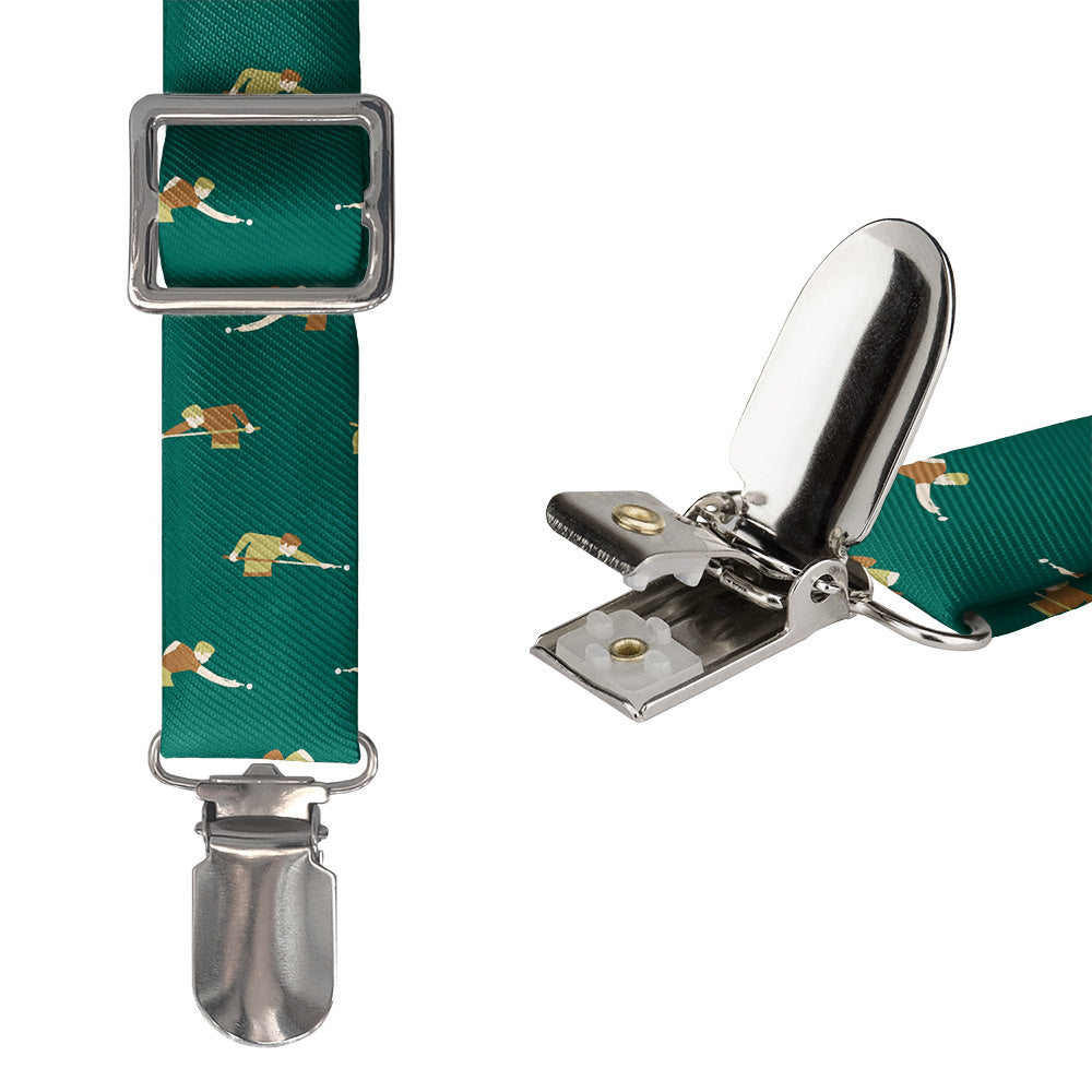 Billiards Suspenders - Hardware and Strap - Knotty Tie Co.