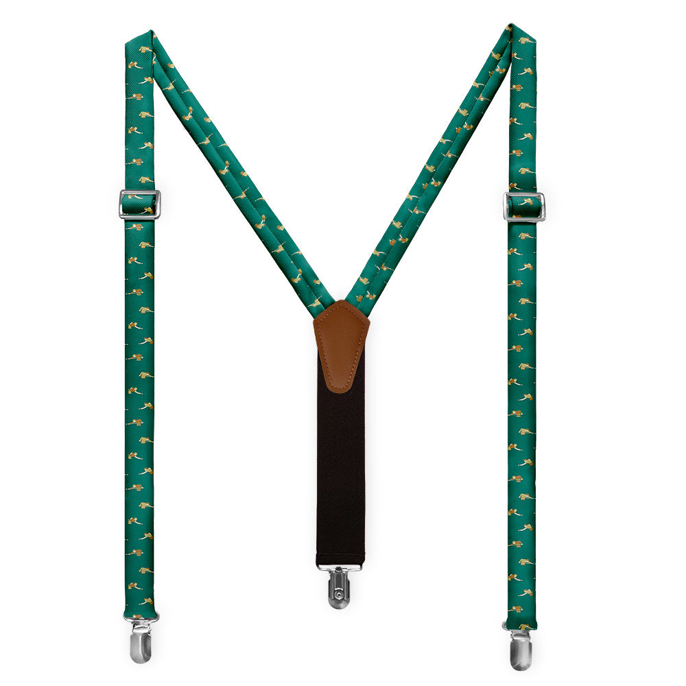 Billiards Suspenders - Full Front View - Knotty Tie Co.