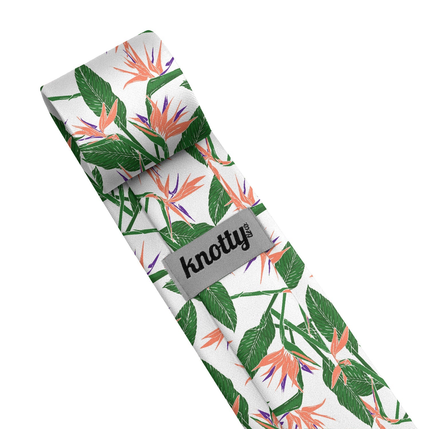 Bird of Paradise Necktie - Tag - Knotty Tie Co.