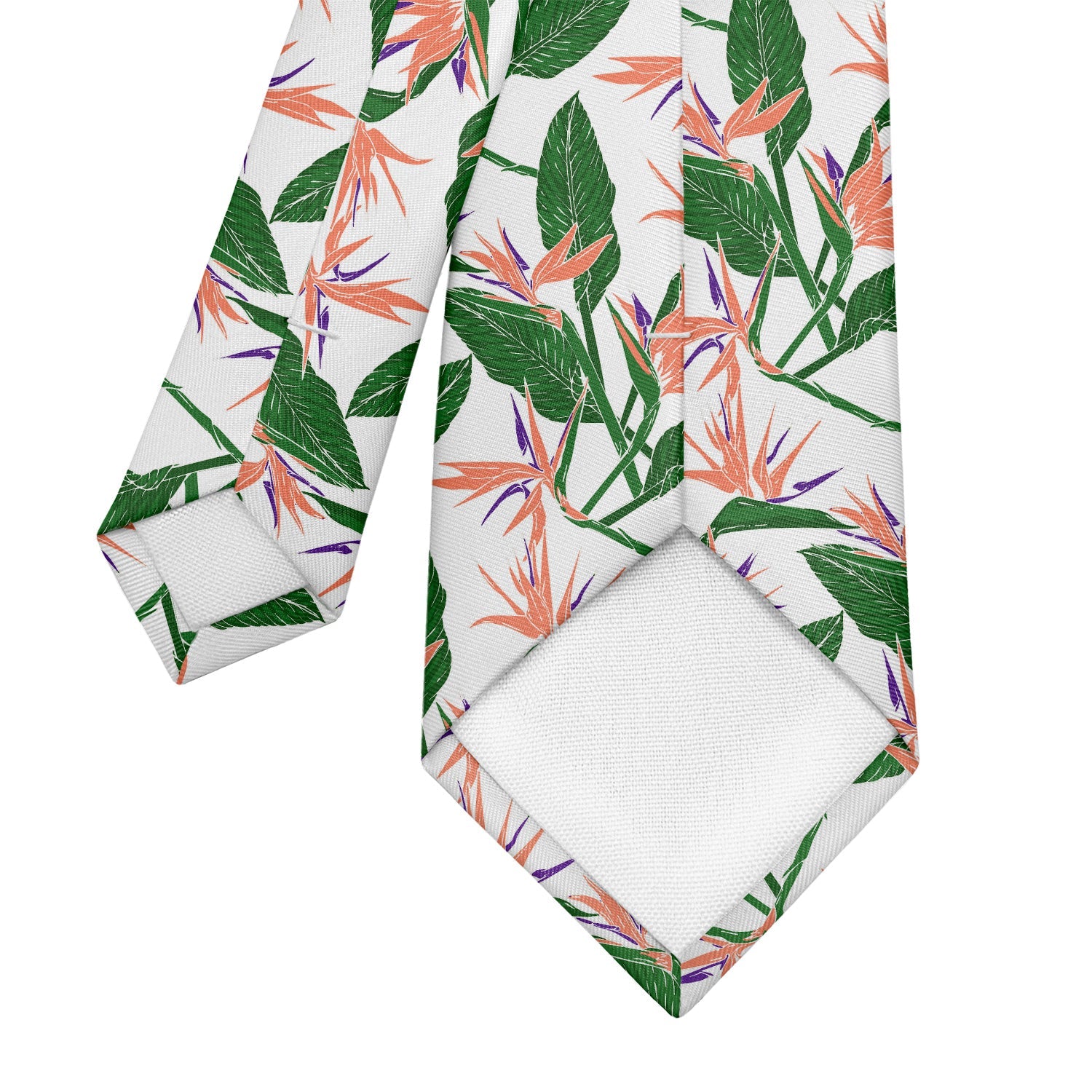 Bird of Paradise Necktie - Tipping - Knotty Tie Co.