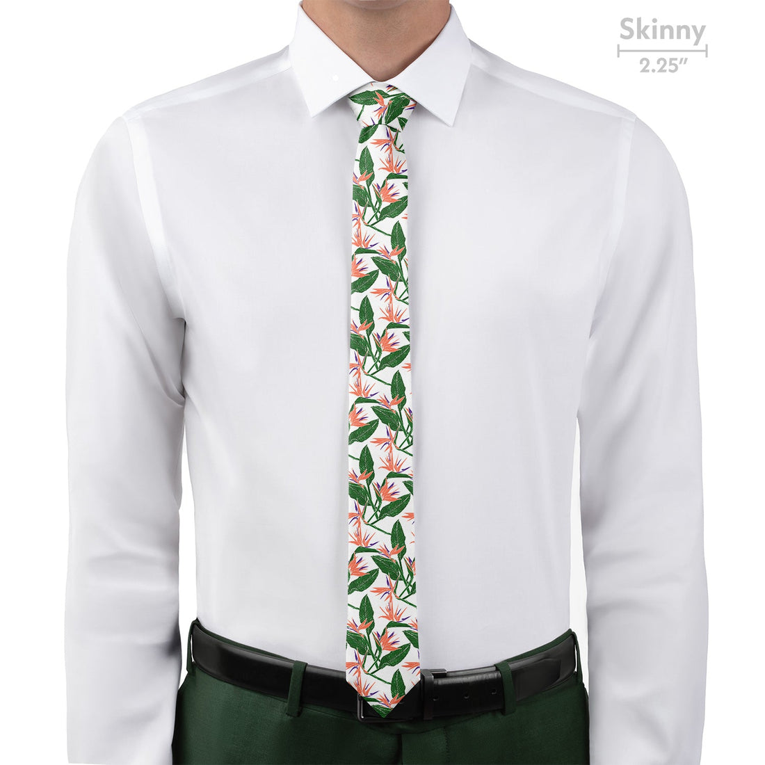 Bird of Paradise Necktie - Skinny - Knotty Tie Co.