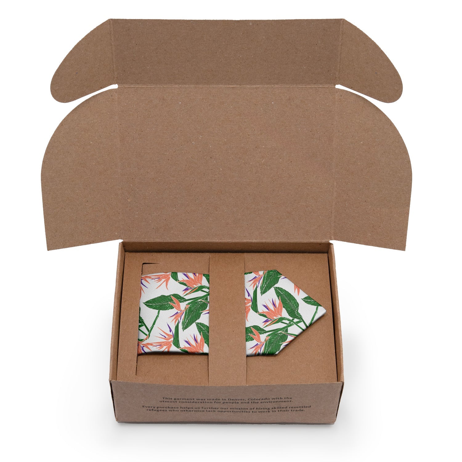 Bird of Paradise Necktie - Packaging - Knotty Tie Co.