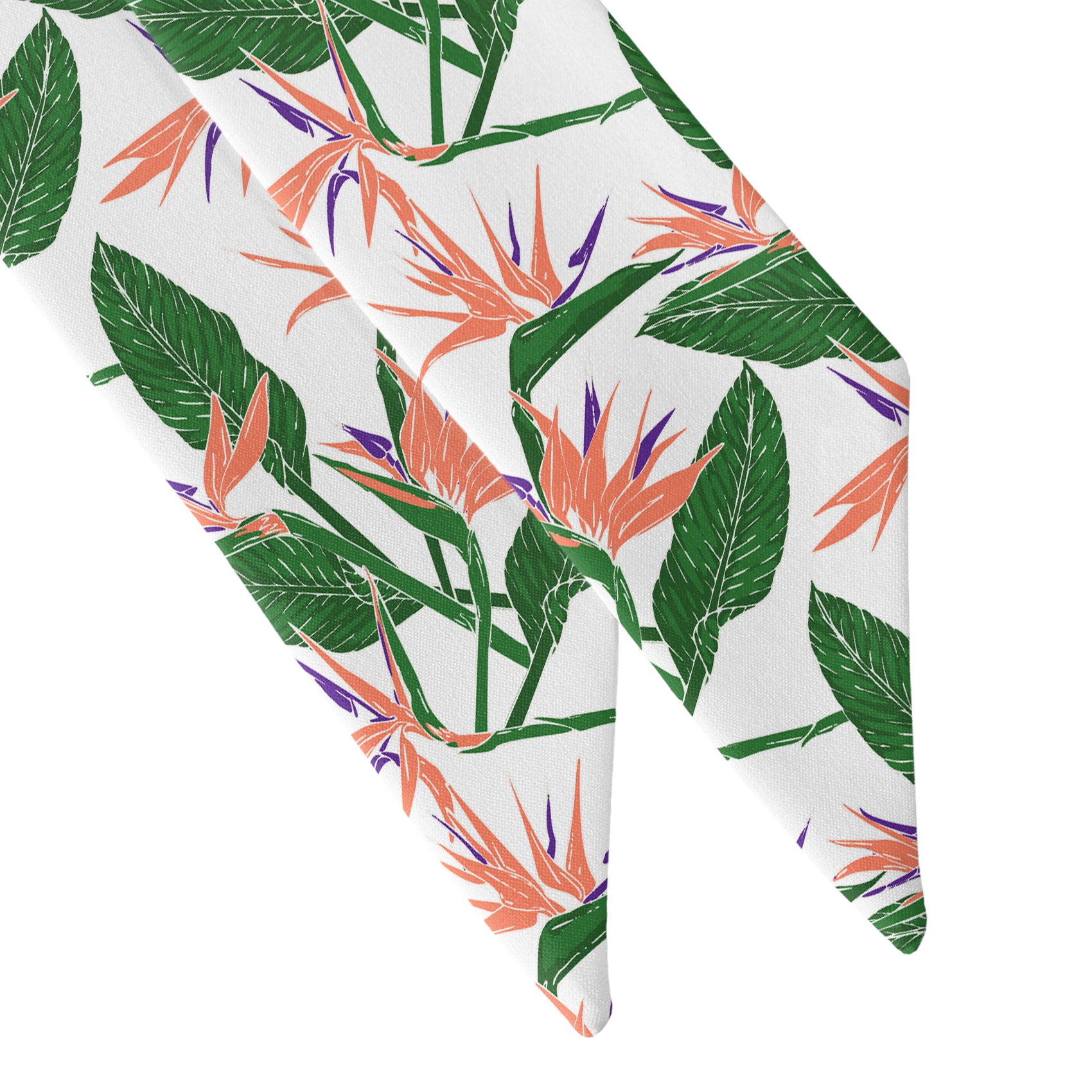 Bird of Paradise Hair Scarf - Scarf Tapered Ends - Knotty Tie Co.