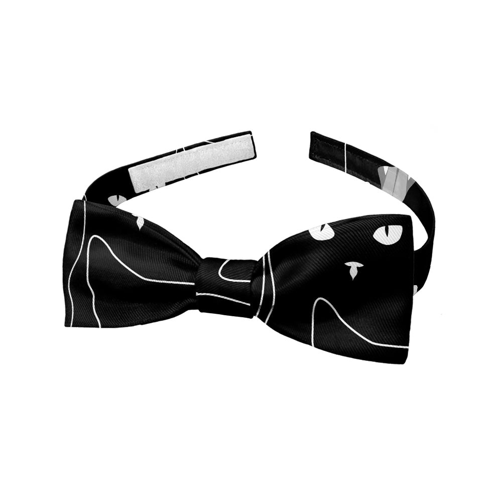 Black Cats Bow Tie - Baby Pre-Tied 9.5-12.5" -  - Knotty Tie Co.