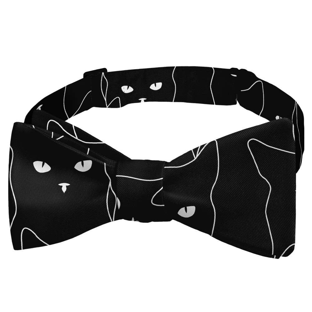 Black Cats Bow Tie - Self Tie Bow Tie - Knotty Tie Co.