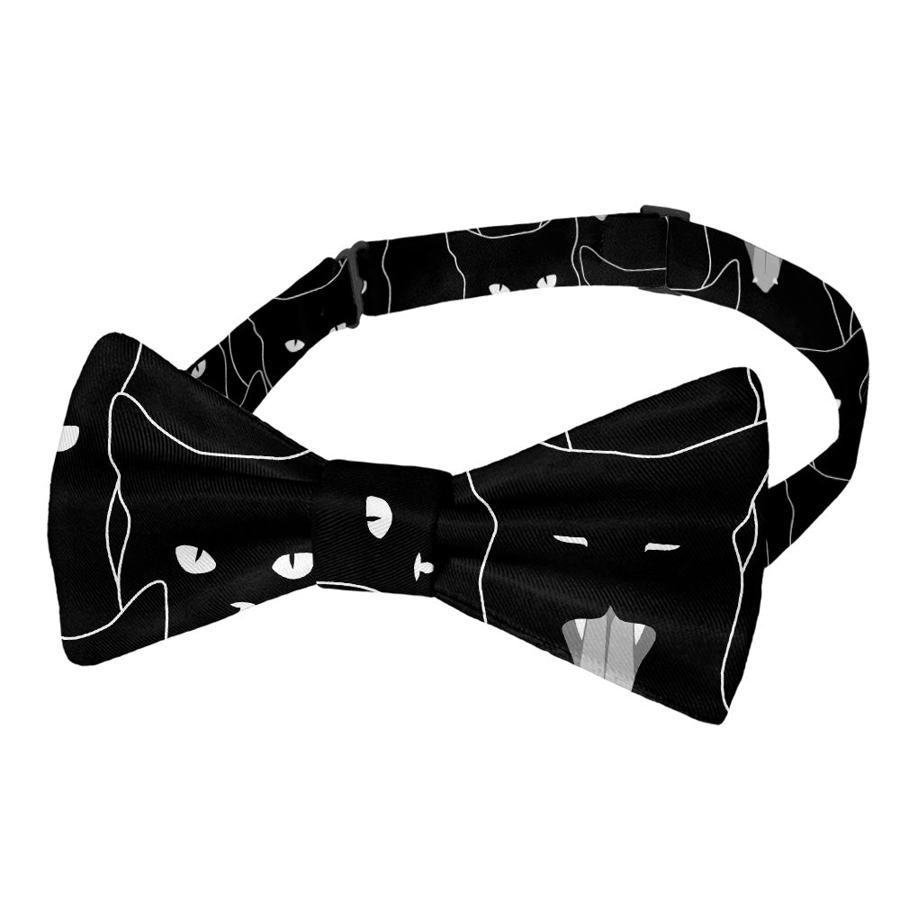 Black Cats Bow Tie - Pre-Tied Bow Tie - Knotty Tie Co.