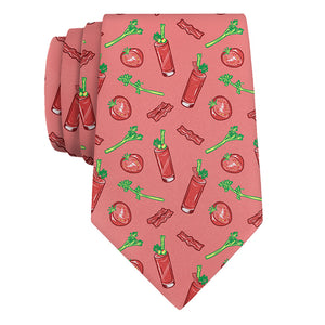 Bloody Mary Necktie - Rolled - Knotty Tie Co.