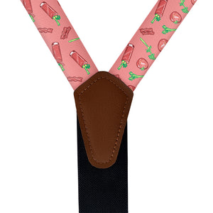 Bloody Mary Suspenders - Vegan Leather Y-Back - Knotty Tie Co.