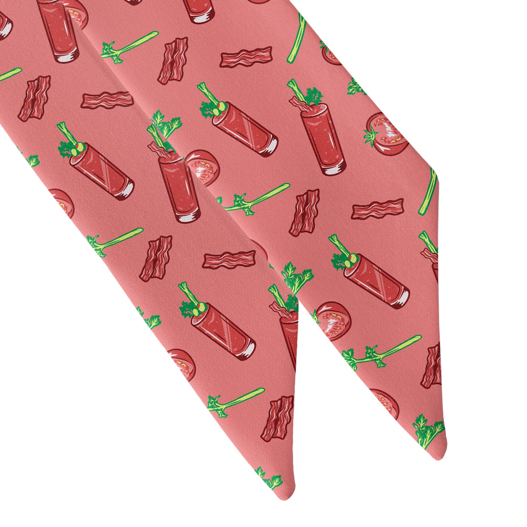 Bloody Mary Hair Scarf - Scarf Tapered Ends - Knotty Tie Co.