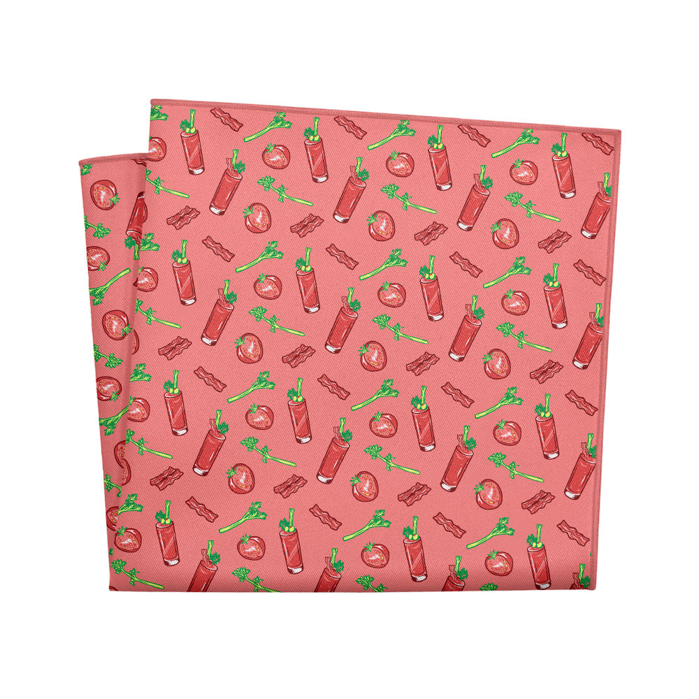 Bloody Mary Pocket Square - 12" Square - Knotty Tie Co.