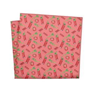 Bloody Mary Pocket Square - 12" Square - Knotty Tie Co.