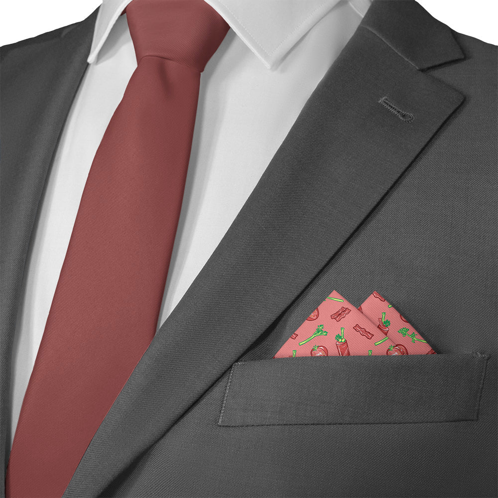 Bloody Mary Pocket Square - Matching Necktie - Knotty Tie Co.