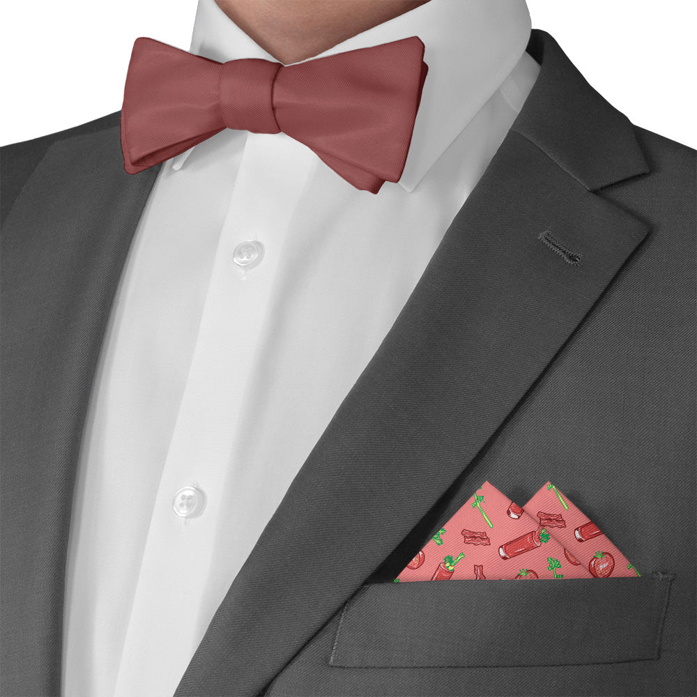 Bloody Mary Pocket Square - Matching Bow Tie - Knotty Tie Co.