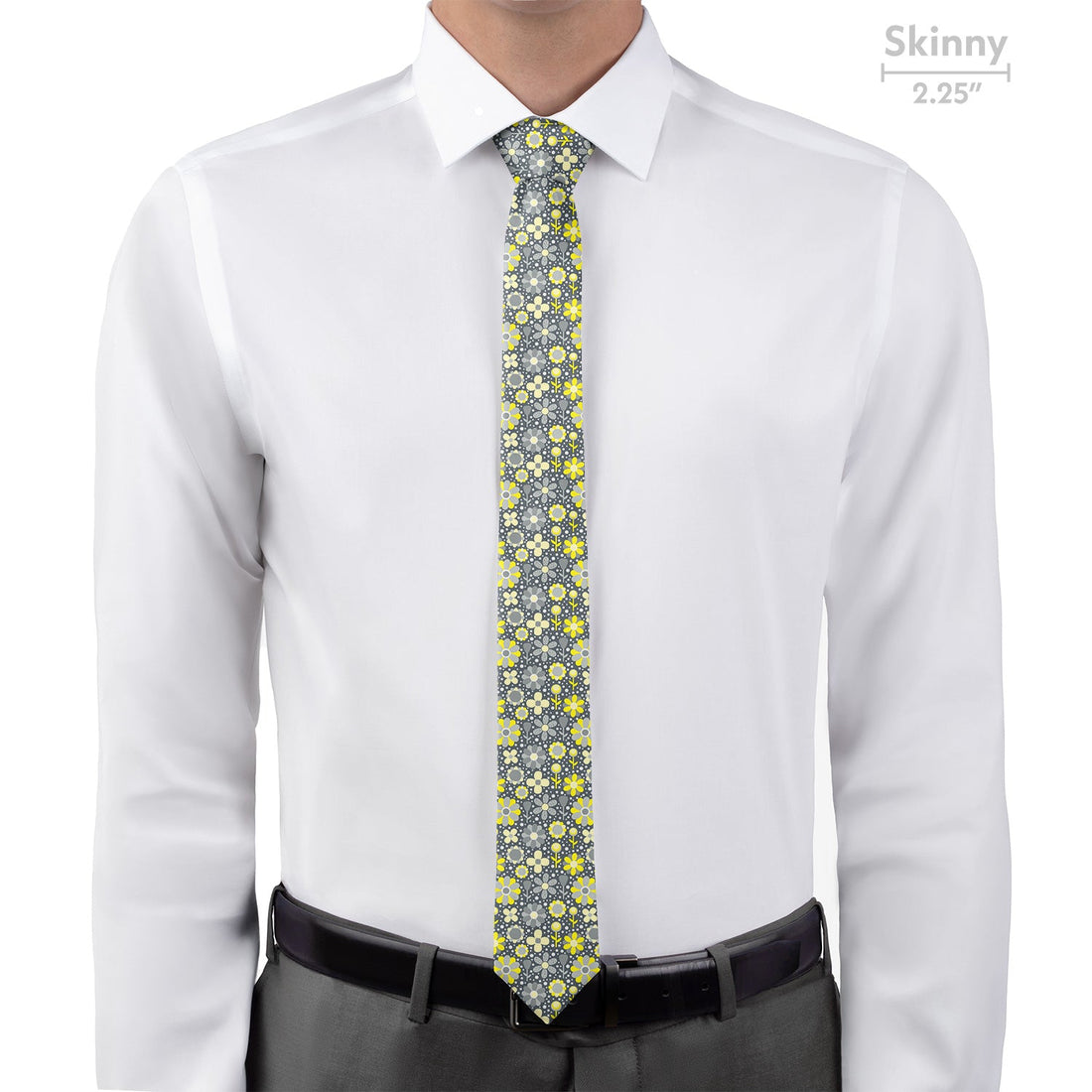 Bloom Floral Necktie - Skinny - Knotty Tie Co.