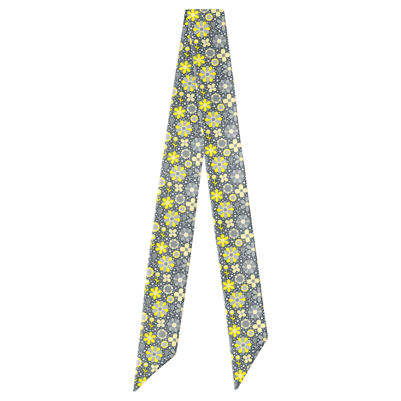 Bloom Floral Hair Scarf - Full View of Hair Scarf - Knotty Tie Co.