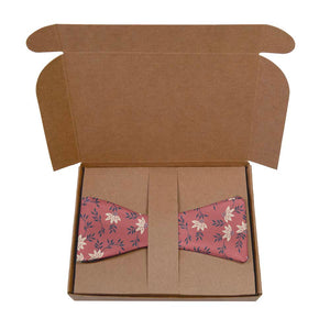 Blossom Heritage Bow Tie- Kraft Gift Box Packaging - Knotty Tie Co.